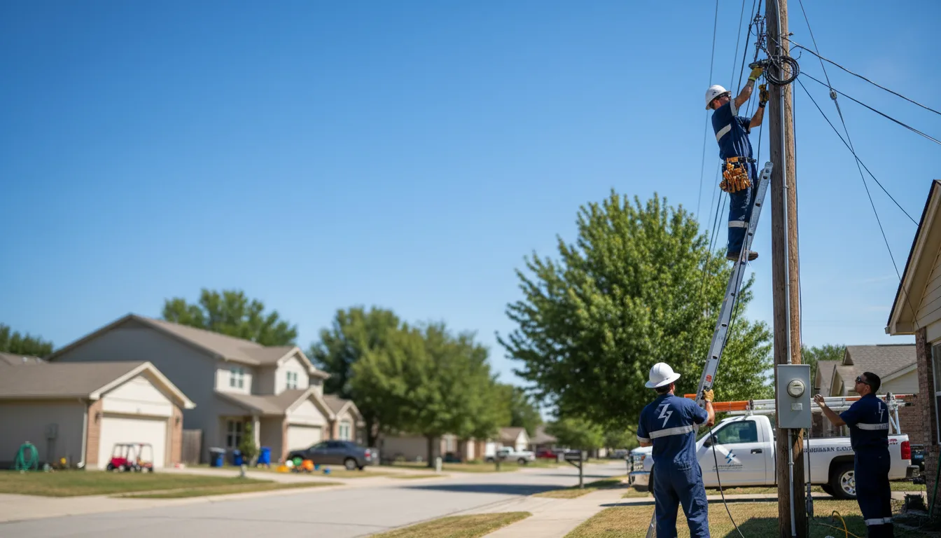 Residential electrician providing installation services in Kerrick, MN